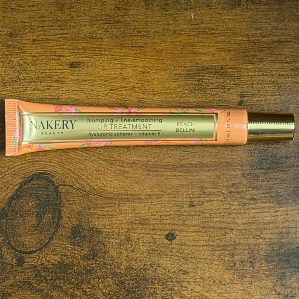 Nakery Beauty Duo: Plumping Lip Treatment + Peptide Liner/Lipstick Combo, NEW